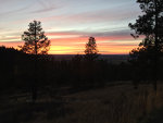 Sunset over eastern Washington State