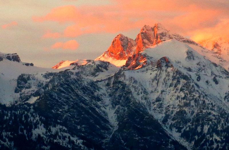 Grand Tetons at Sunset