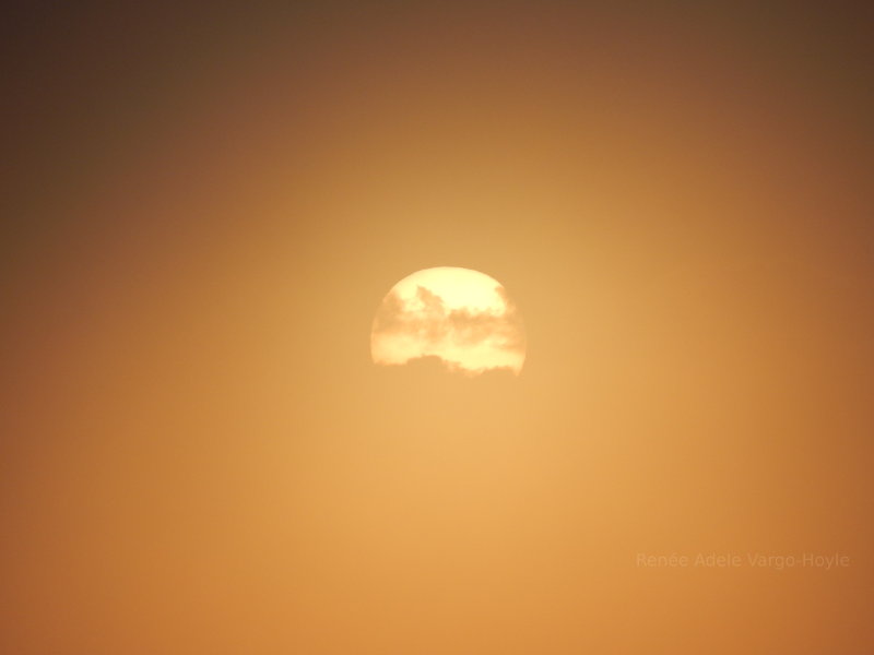 Orange sunrise over Avalon, NJ