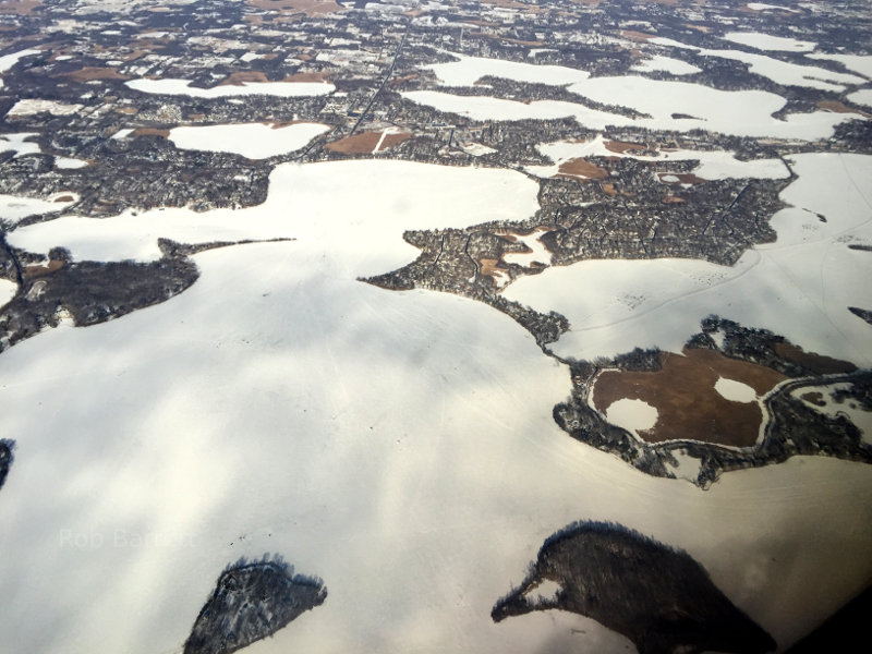 Aerial view of Lake Minnetonka in Minnesota