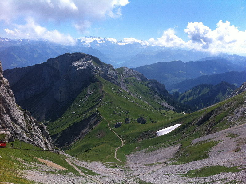 Great shot of the Alps!