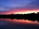 Beautiful lake at sunset in Minnesota