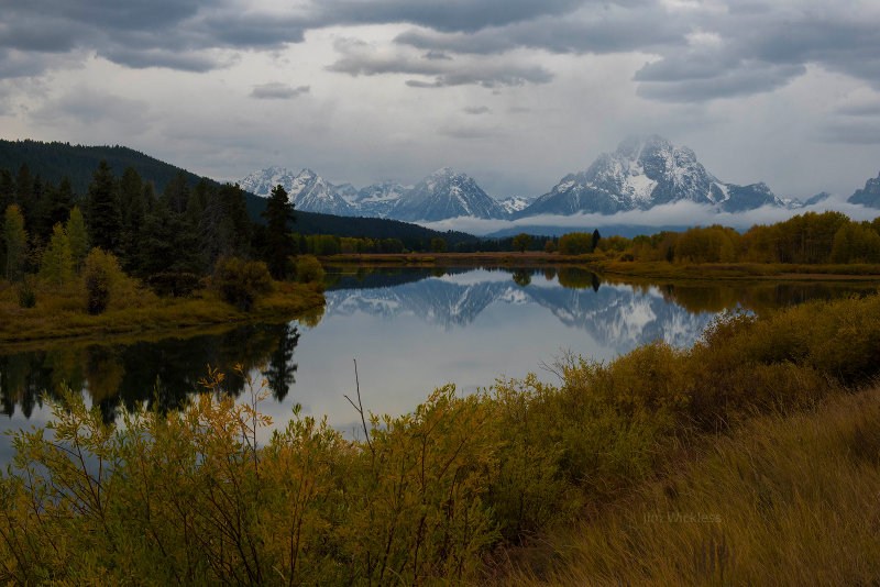 Beautiful fall scene on the mighty Snake River in Wyoming.