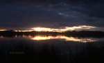 Lake at sunset