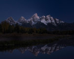 Incredible shot of the pre-dawn Tetons in Wyoming