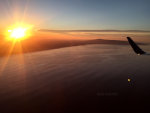 Sunset from a plane