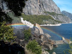 Rainbow at Hetch Hetchy in Yosemite