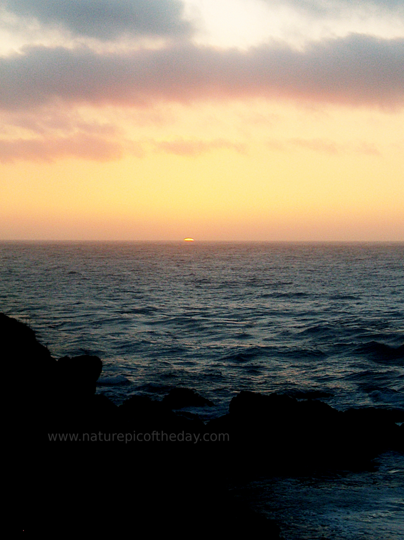 Sunset in California Coast