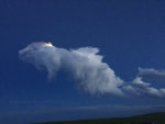 Cloud formations at night.