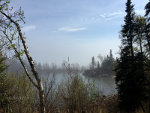 Misty morning on a lake