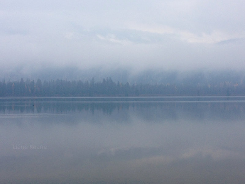 Fog on the Clark Fork.