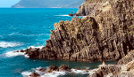 Rocky beach at  Cinque Terre, Italy 