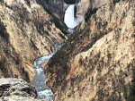 Magnificent Waterfall in Yellowstone National Park