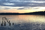 Sunset on Lake Washington in Washington State