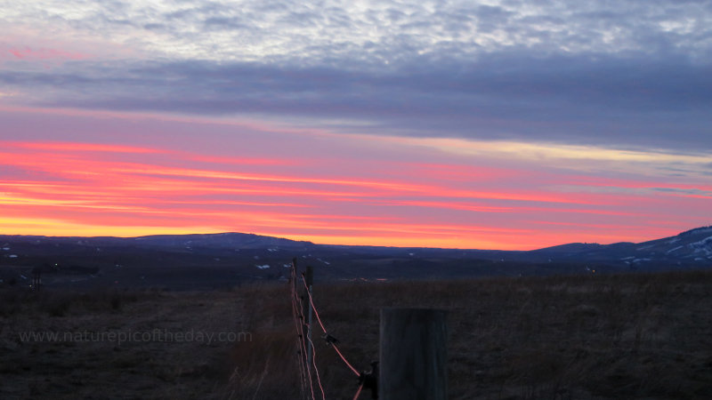 Winter Sunset in Washington State