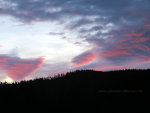 Pink clouds in the morning.