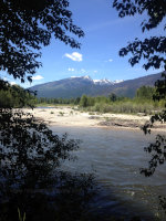 Bitterroot mountain and river.