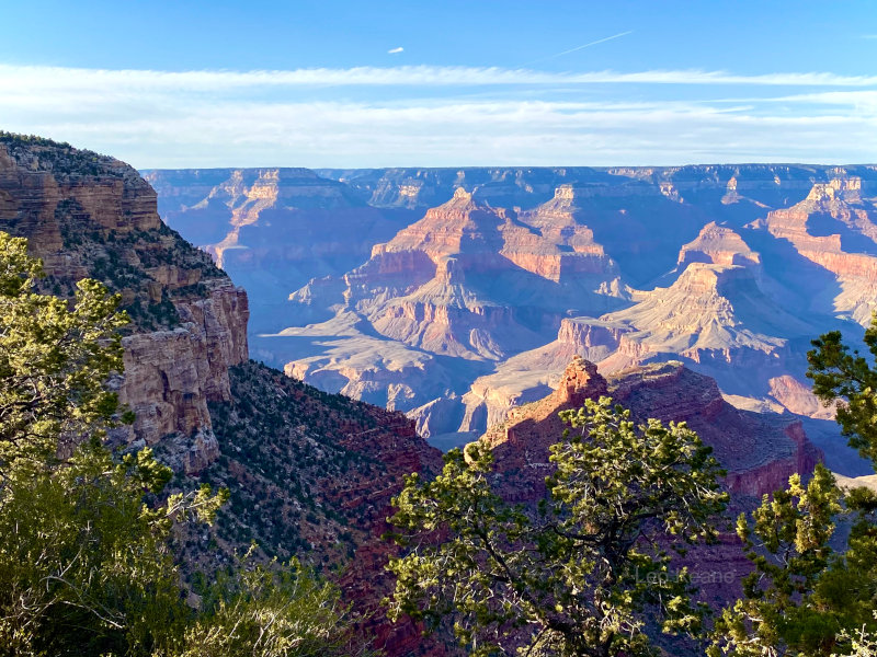 The Grand Canyon at Bright Angel Lodge. 