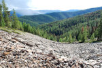 Rocks and rain in Montana