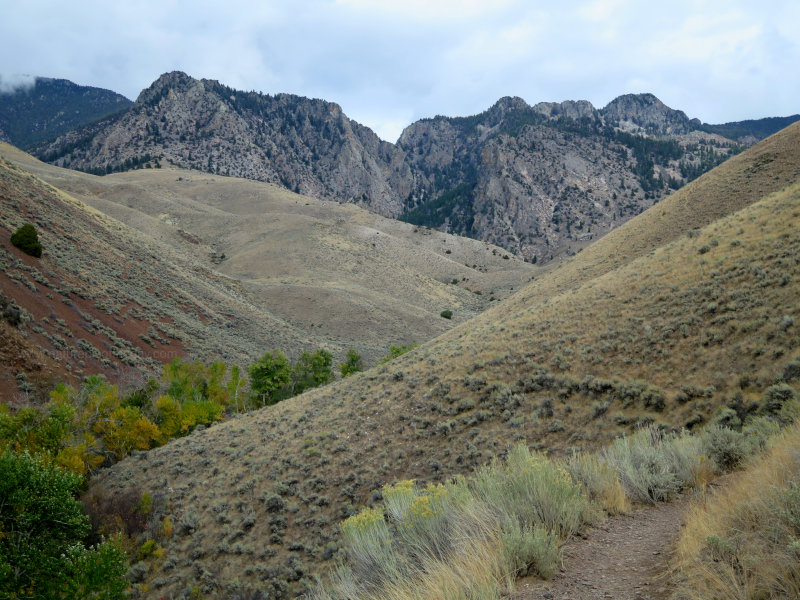 Hiking near the Salmon River in Idaho