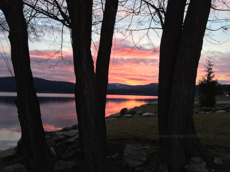 Sunset on Lake Couer D