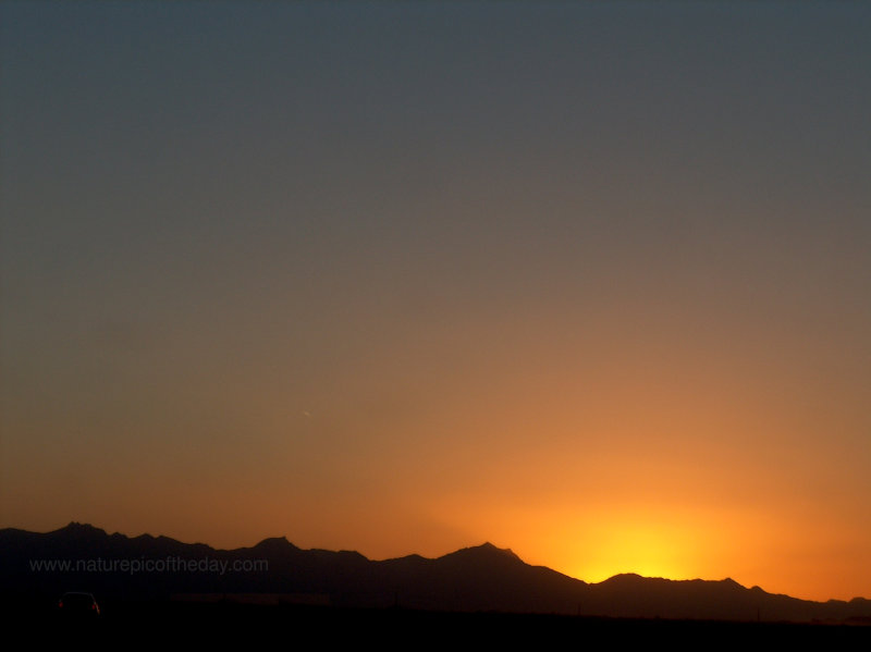 Sunset in Arizona.