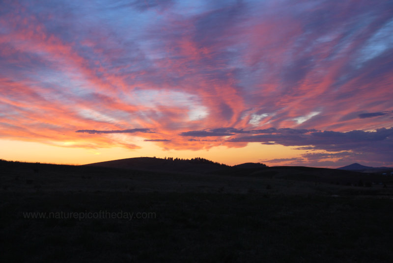 Sunset over Eastern Washington