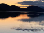 Sunset over Whitefish Lake