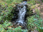 Waterfall in city park
