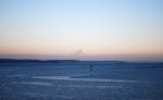 Ferry Crossing Puget Sound with Mount Rainier in the background