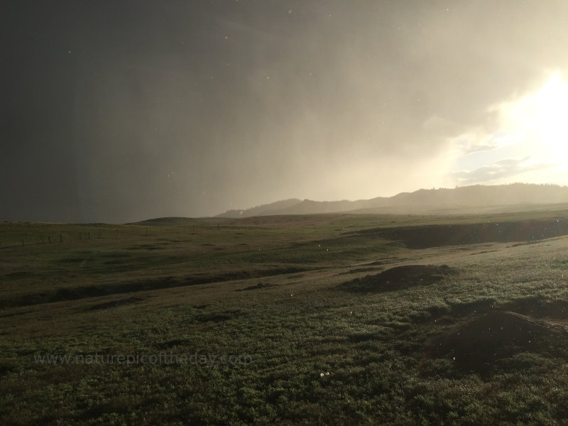 Rainstorm under the Big Sky