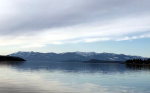 Calm water on Lake Pend Orielle in Northern Idaho