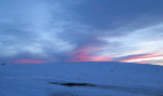 Winter sunset on the Palouse