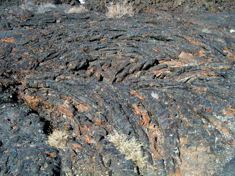 Old and cold lava