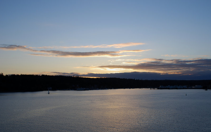 Sunset from a ferry ride.