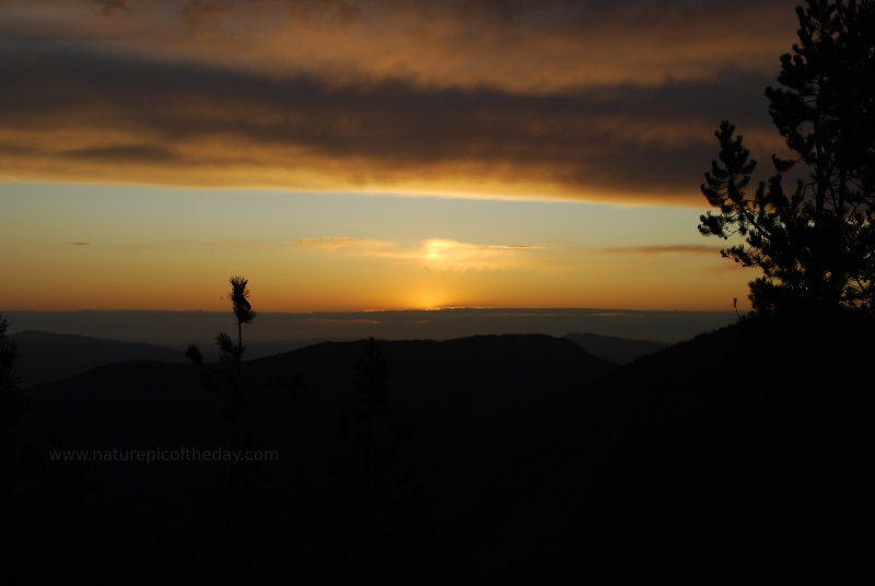 Sunset from the Rocky Mountains