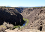 River through old basalt in Oregon