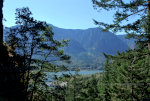 Beacon rock, Columbia River, Washington and Oregon