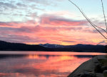 Sunset over Lake Couer D