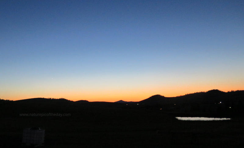 Sunset over Washington State