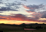 Sunset over eastern Washington.