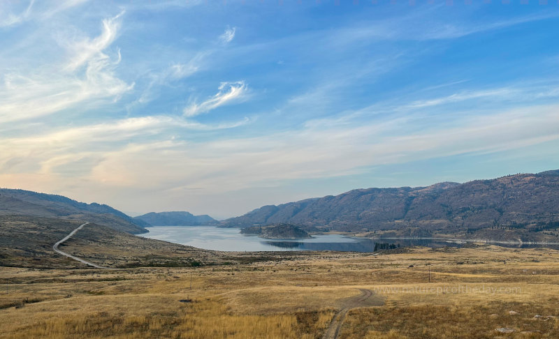 Salt Water lake Omak in Washington