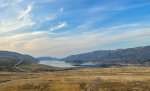 Salt Water lake Omak in Washington