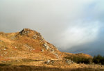 Sunny hillside in Ireland