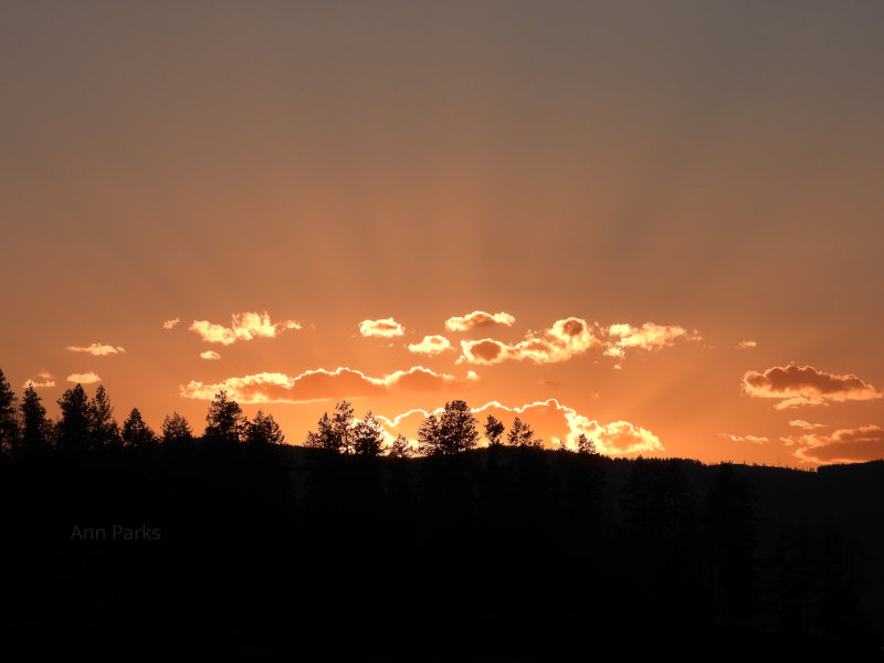 Sunset over Lake Pend Orielle