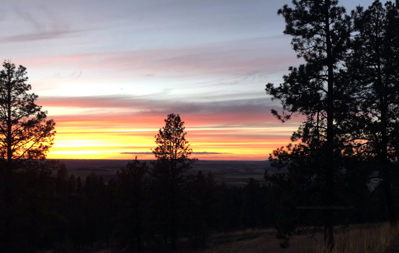 Sunset over Washington