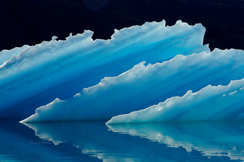 Iceberg in Greenland.  Blue!