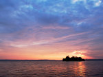 Sunset on Lower Rideau Lake, Ontario, Canada.  Nature picture.  Sunset picture.