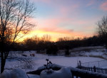 Winter sunrise in Minnesota