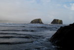 Seagull islands in Grenville Bay, Washington.